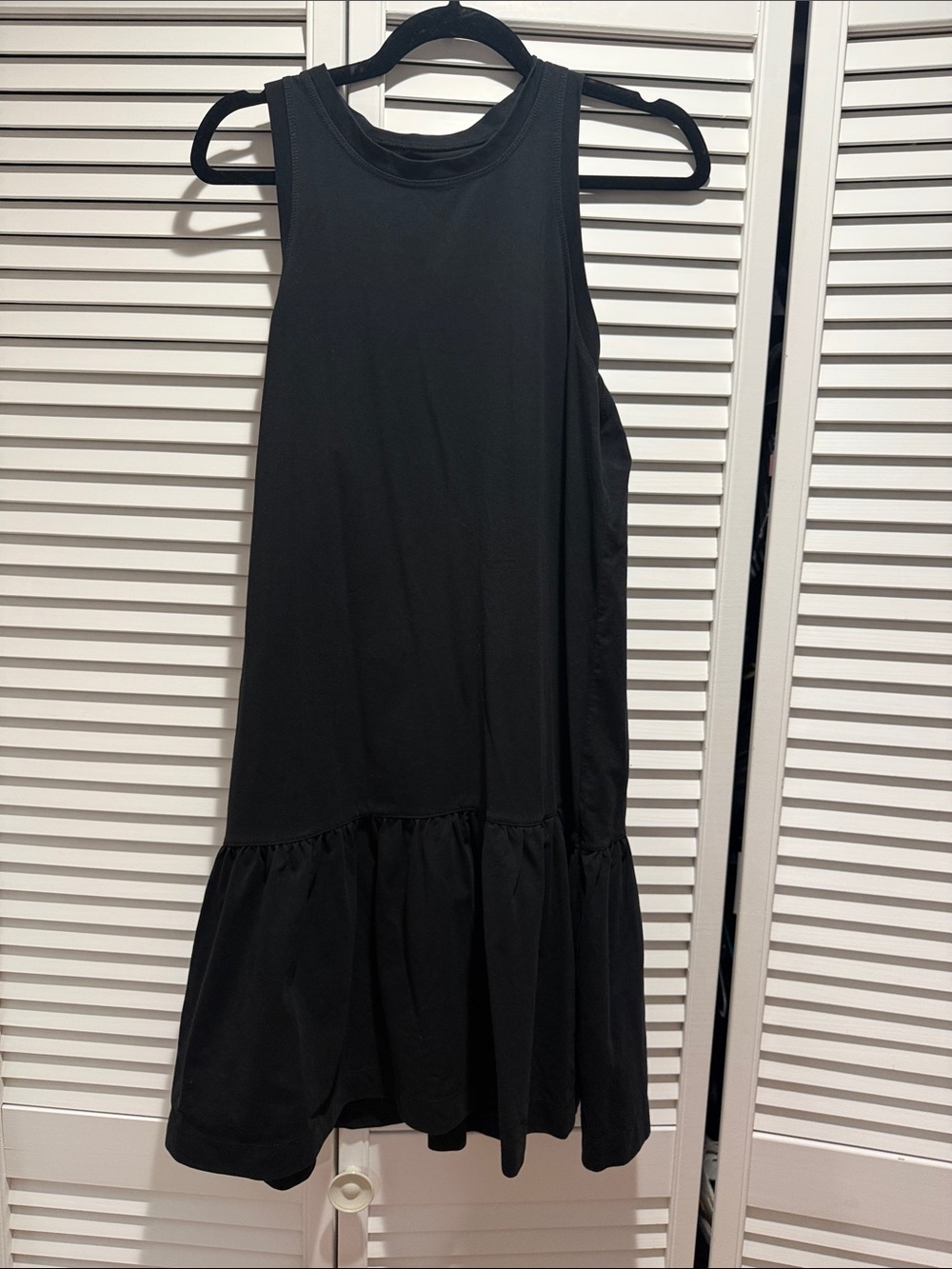 Madewell drop-waist sleeveless Dress - Black